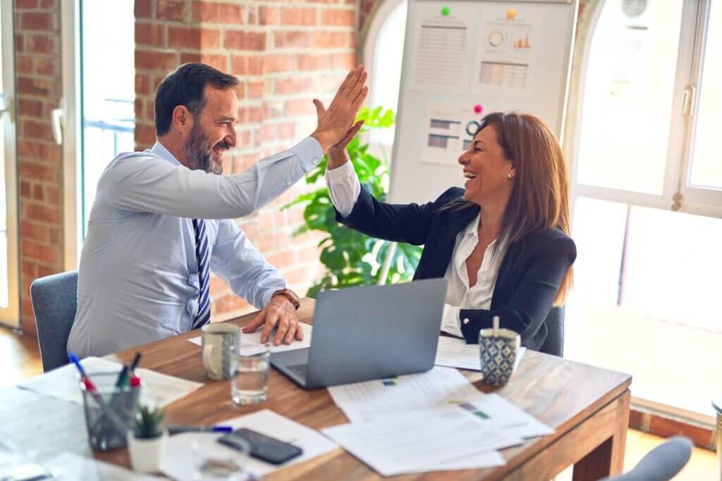 Colleague High Five