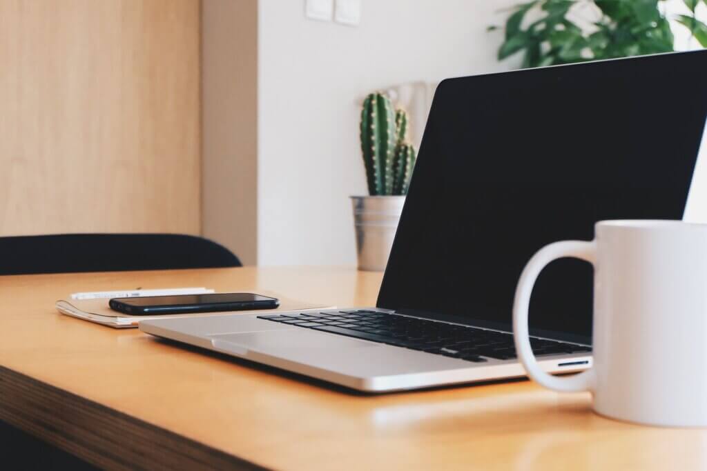 Laptop Computer On Desk